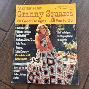 Vintage Granny Squares #1 Woman's Day Magazine 1973